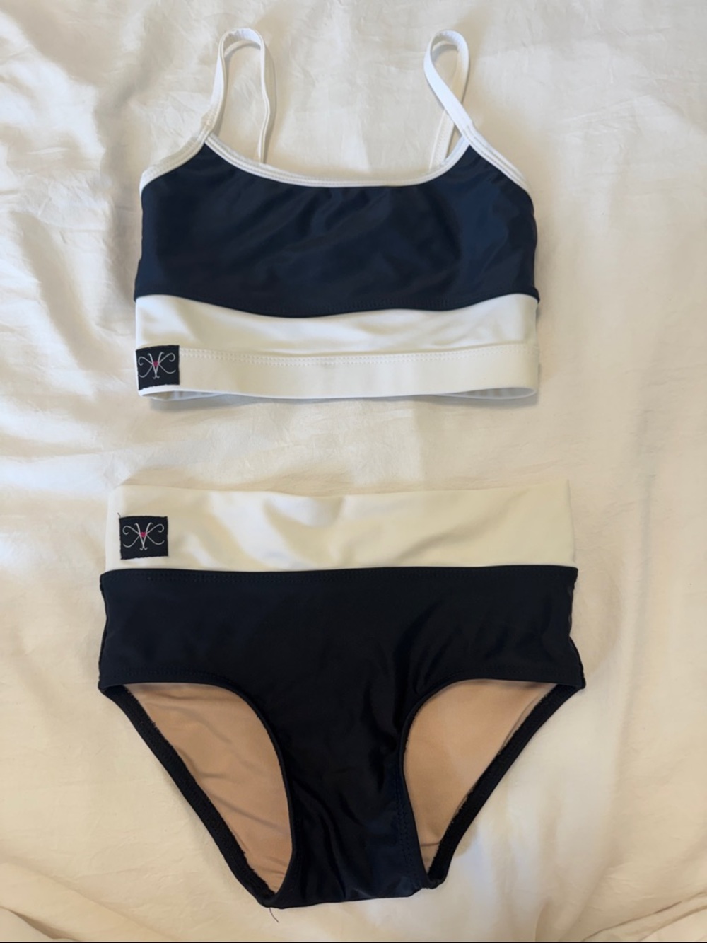 Kandi Kouture Two-Piece Black and White Dance Set